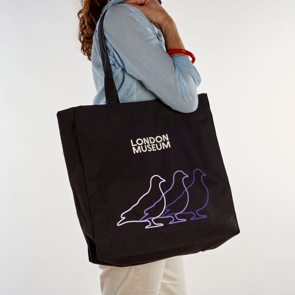 Pigeon Design Premium Black Tote Bag