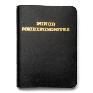Leather Notebook A6 Minor Misdemeanours