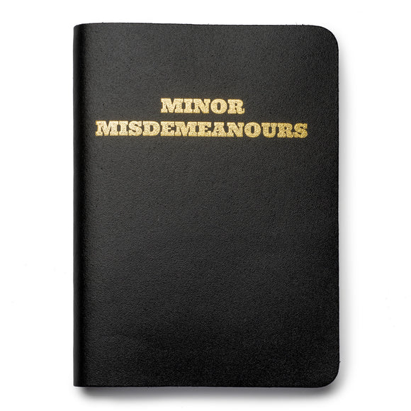 Leather Notebook A6 Minor Misdemeanours