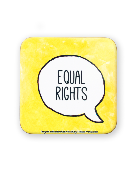 Coaster Magnetic Equal Rights Yellow