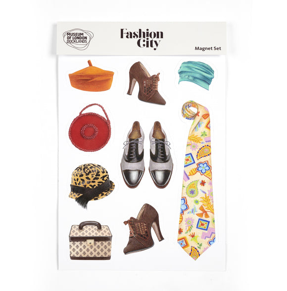 Magnet Sheet Fashion City Pattern