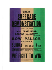 Print Suffrage Demonstration
