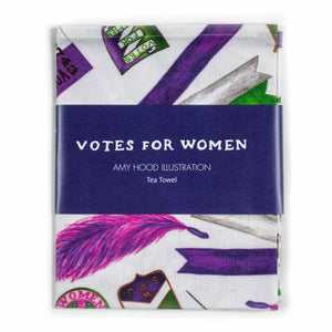 Tea Towel Votes for Women Pattern