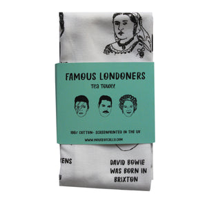 Tea Towel Famous Londoners